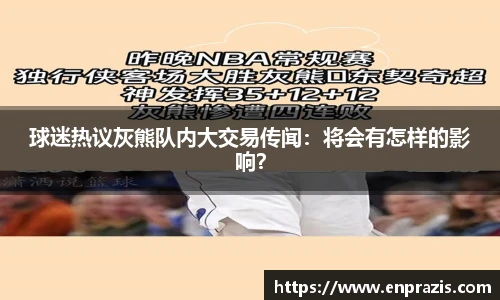 球迷热议灰熊队内大交易传闻：将会有怎样的影响？